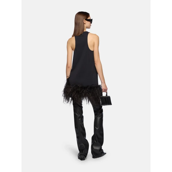 The Attico Black Mini Dress, view 3