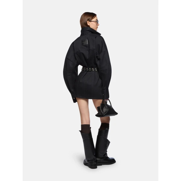 The Attico Black Mini Dress, view 3