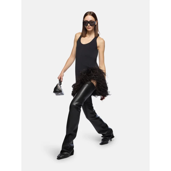 The Attico Black Mini Dress, view 4