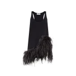 The Attico Black Mini Dress - The Attico Dresses - Designed by Gilda Ambrosio & Giorgia Tordini - Shop at Coveti