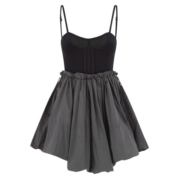 The Attico Black Mini Dress - The Attico Dresses - Designed by Gilda Ambrosio & Giorgia Tordini - Shop at Coveti