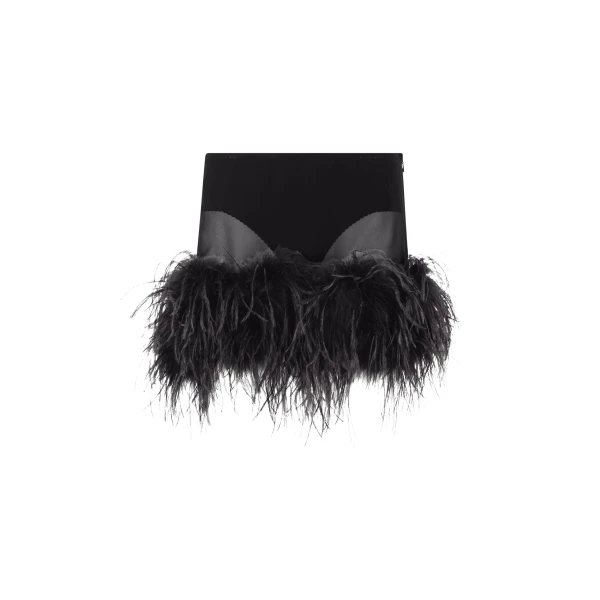 The Attico Black Mini Skirt