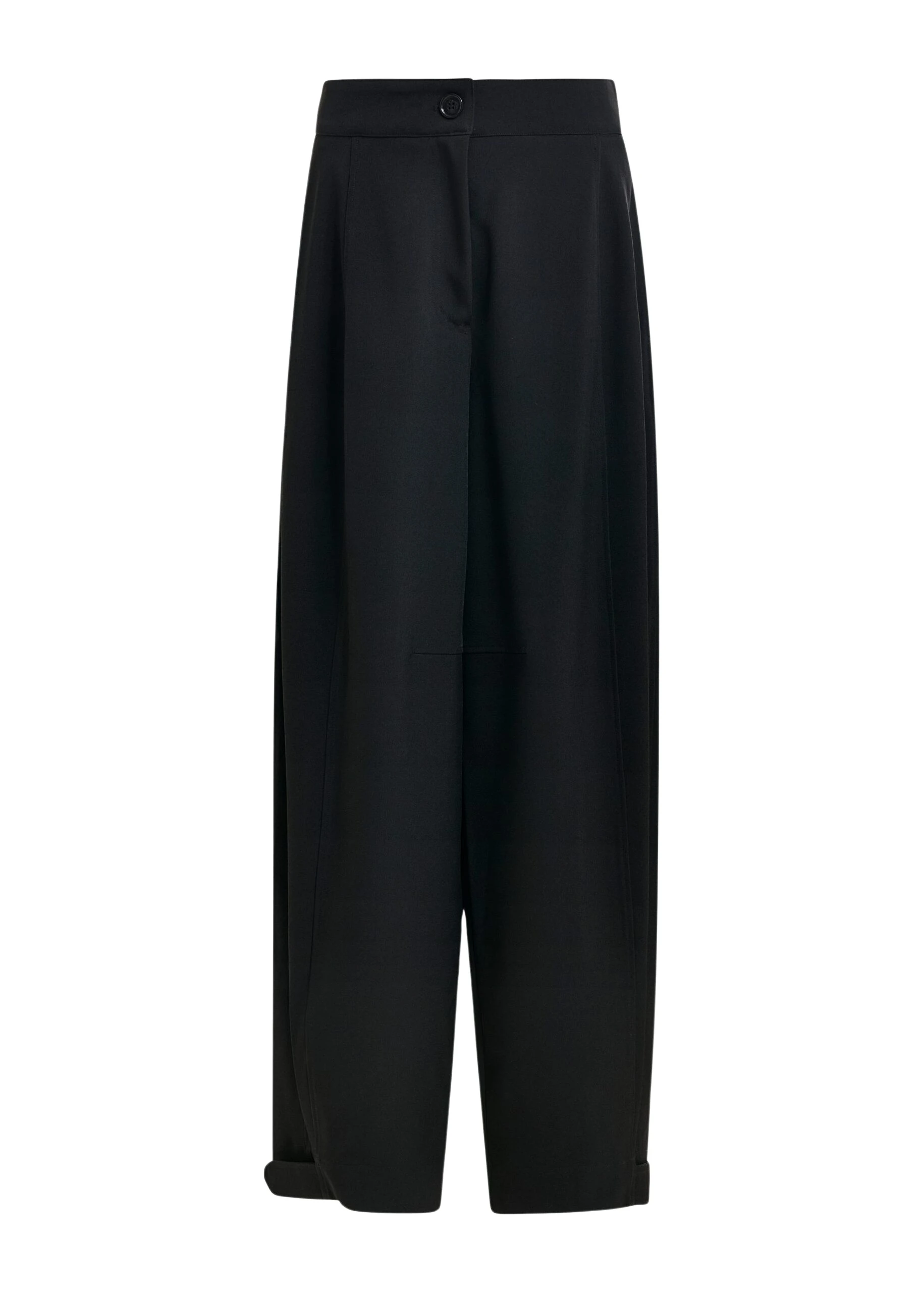 Black-barrel-leg-pants-with-twisted-side-seams-Essentiel-Antwerp-Pants-scaled38531_nobg Essentiel Antwerp Black barrel-leg pants with twisted side seams - Essentiel Antwerp Pants - Colorful Belgian Design - Shop at Coveti