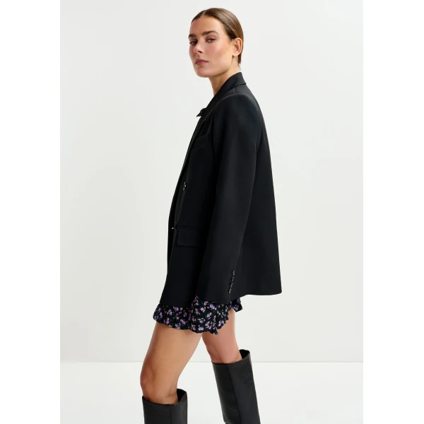 Essentiel Antwerp Black double-breasted blazer, view 5