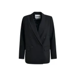 Essentiel Antwerp Black double-breasted blazer - Essentiel Antwerp Jackets - Colorful Belgian Design - Shop at Coveti