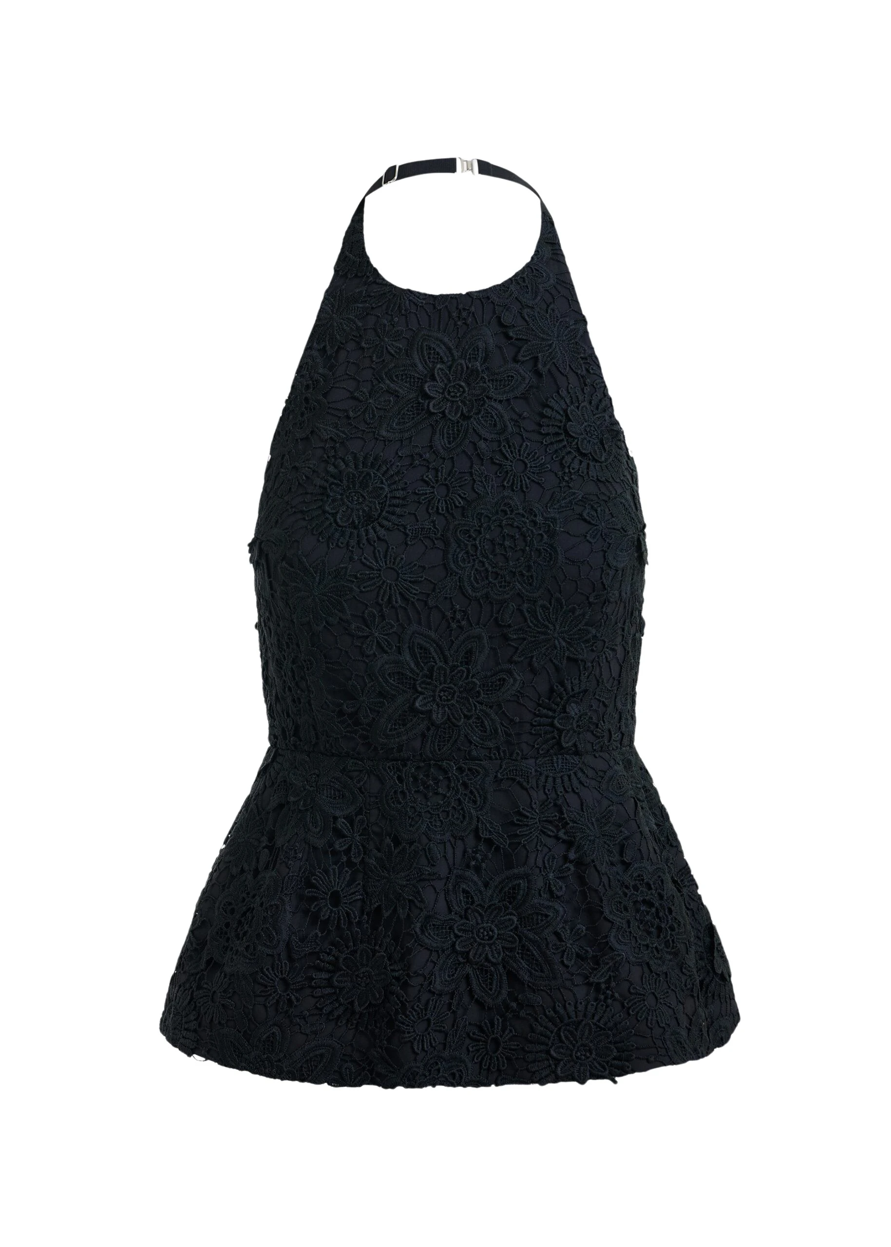 Black-floral-lace-halter-peplum-top-Essentiel-Antwerp-Tops-scaled29031_nobg Essentiel Antwerp Black floral lace halter peplum top - Essentiel Antwerp Tops - Colorful Belgian Design - Shop at Coveti
