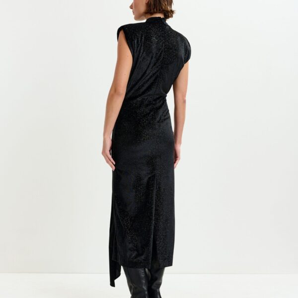 Essentiel Antwerp Black stretch-jersey midi dress - Essentiel Antwerp Dresses - Colorful Belgian Design - Shop at Coveti