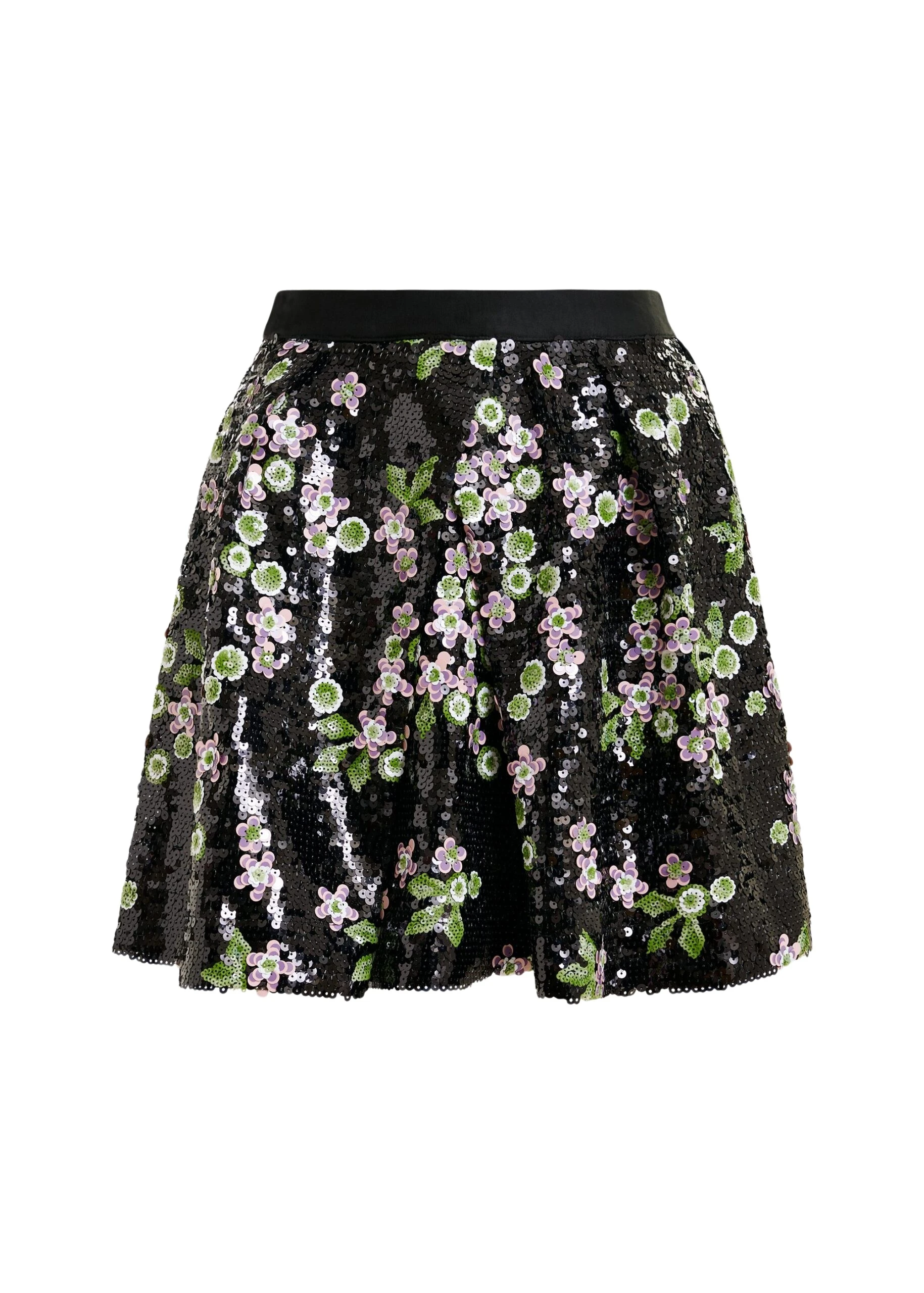 Black-tulip-shape-mini-skirt-with-green-and-pink-sequin-embellishments-Essentiel-Antwerp-Skirts-scaled64595_nobg Essentiel Antwerp Black tulip-shape mini skirt with green and pink sequin embellishments - Essentiel Antwerp Skirts - Colorful Belgian Design - Shop at Coveti