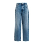 Essentiel Antwerp Blue organic cotton cropped boyfriend jeans - Essentiel Antwerp Pants - Colorful Belgian Design - Shop at Coveti