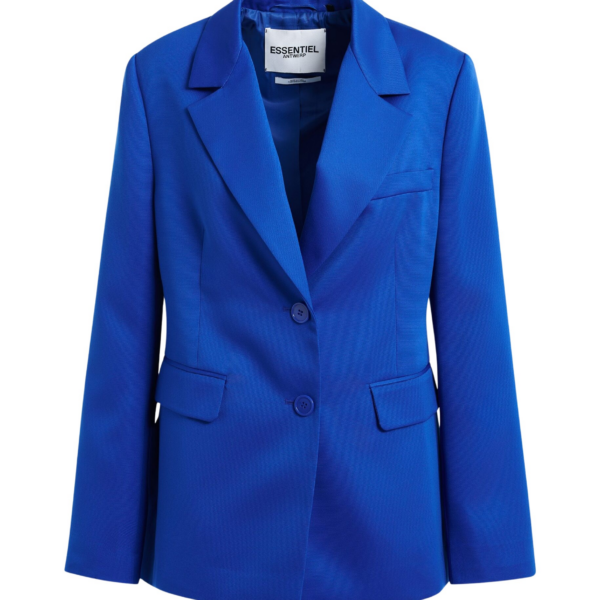 Essentiel Antwerp Blue single-breasted blazer - Essentiel Antwerp Jackets - Colorful Belgian Design - Shop at Coveti