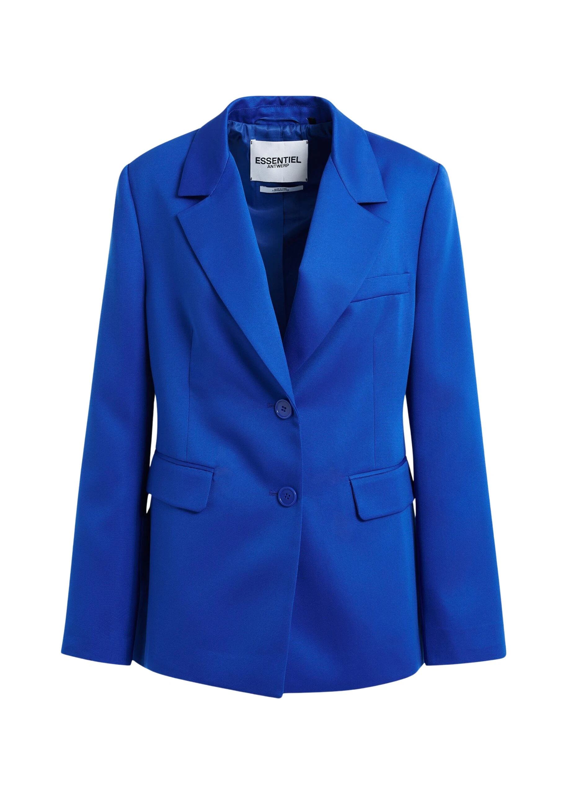 Essentiel Antwerp Blue single-breasted blazer - Essentiel Antwerp Jackets - Colorful Belgian Design - Shop at Coveti
