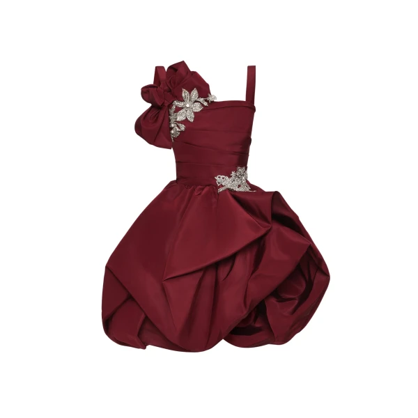 Oscar de la Renta Brooch Embroidered Cocktail Sleeveless Dress - Oscar de la Renta Dresses - American Couture - Shop at Coveti