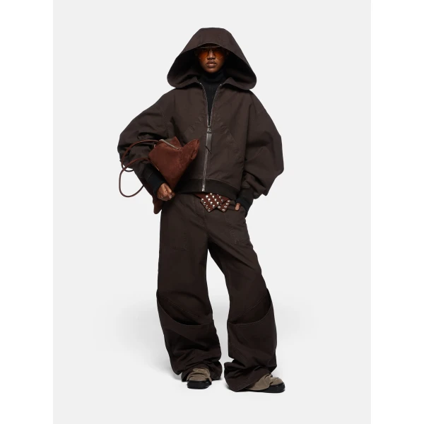 The Attico Brown Bomber Jacket, view 2