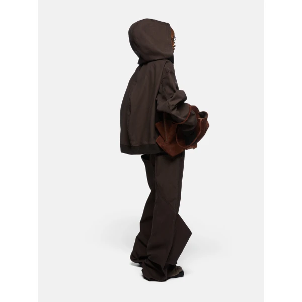 The Attico Brown Bomber Jacket, view 3