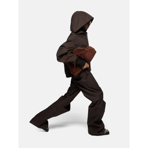 The Attico Brown Bomber Jacket, view 4