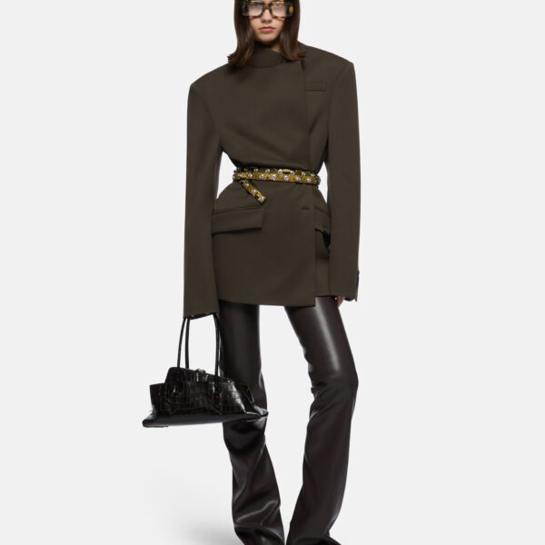 The Attico Brown Jacket - The Attico Jackets - Designed by Gilda Ambrosio & Giorgia Tordini - Shop at Coveti