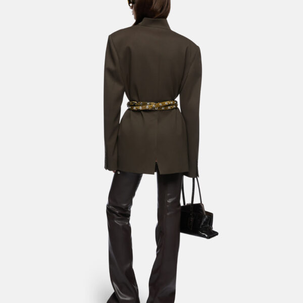 The Attico Brown Jacket - The Attico Jackets - Designed by Gilda Ambrosio & Giorgia Tordini - Shop at Coveti