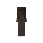 The Attico Brown Long Coat - The Attico Coats - Designed by Gilda Ambrosio & Giorgia Tordini - Shop at Coveti