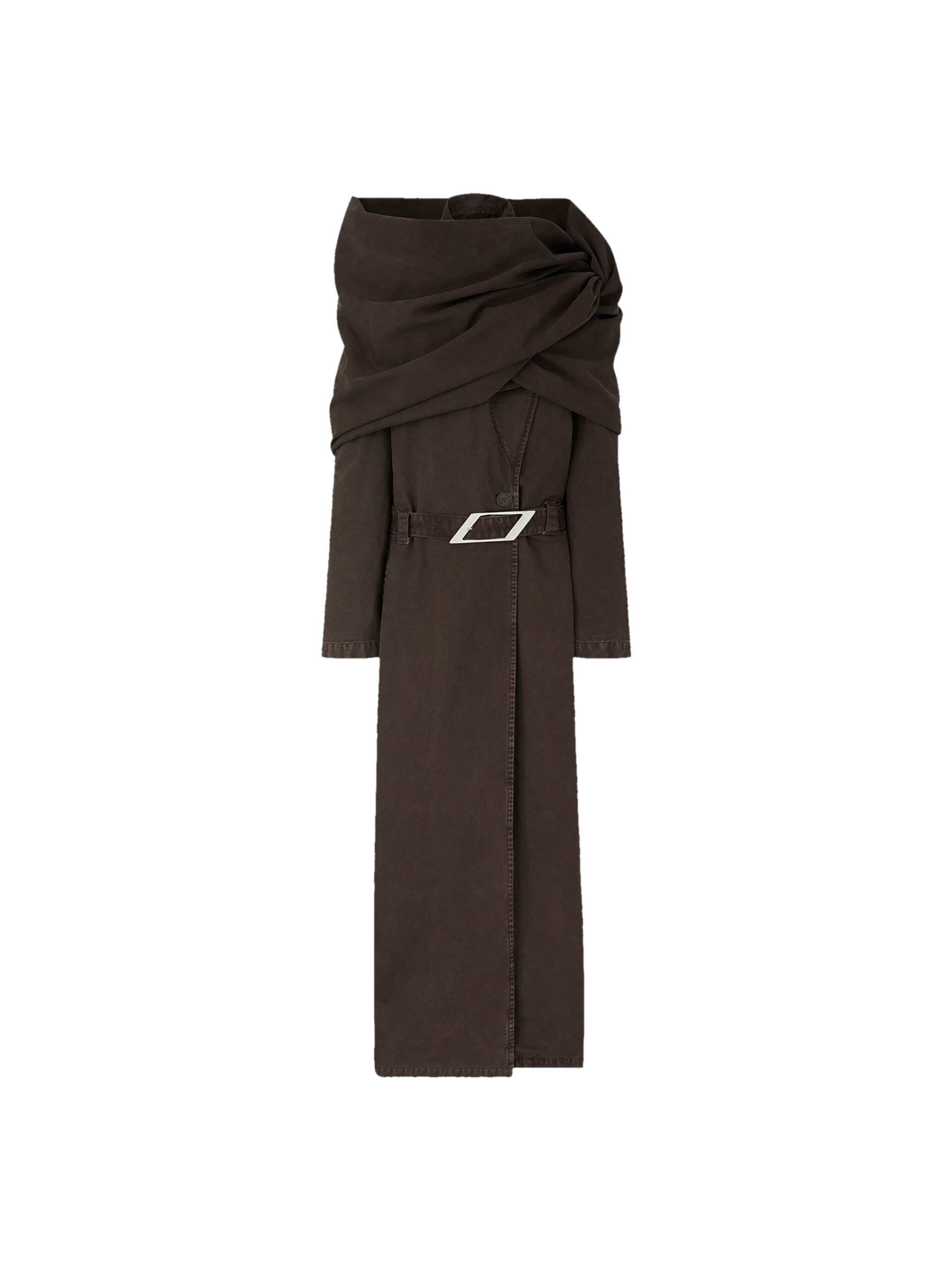 The Attico Brown Long Coat - The Attico Coats - Designed by Gilda Ambrosio & Giorgia Tordini - Shop at Coveti The Attico Brown Long Coat - The Attico Coats - Designed by Gilda Ambrosio & Giorgia Tordini - Shop at Coveti