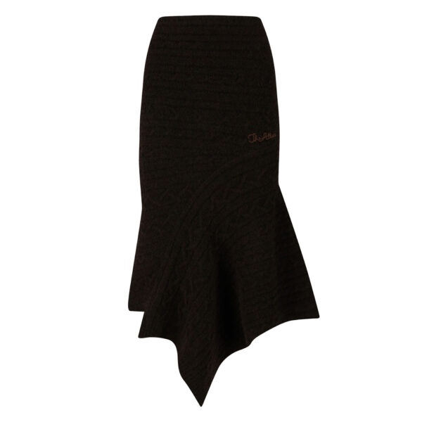 The Attico Brown Midi Skirt - The Attico Skirts - Designed by Gilda Ambrosio & Giorgia Tordini - Shop at Coveti