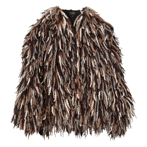 Giambattista Valli Brown Wool Rovings Coat - Giambattista Valli Coats - Romantic Couture - Shop at Coveti
