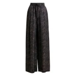 Essentiel Antwerp Brown and black leopard print wide-leg pants - Essentiel Antwerp Pants - Colorful Belgian Design - Shop at Coveti