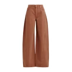 Essentiel Antwerp Brown barrel-leg jeans - Essentiel Antwerp Pants - Colorful Belgian Design - Shop at Coveti
