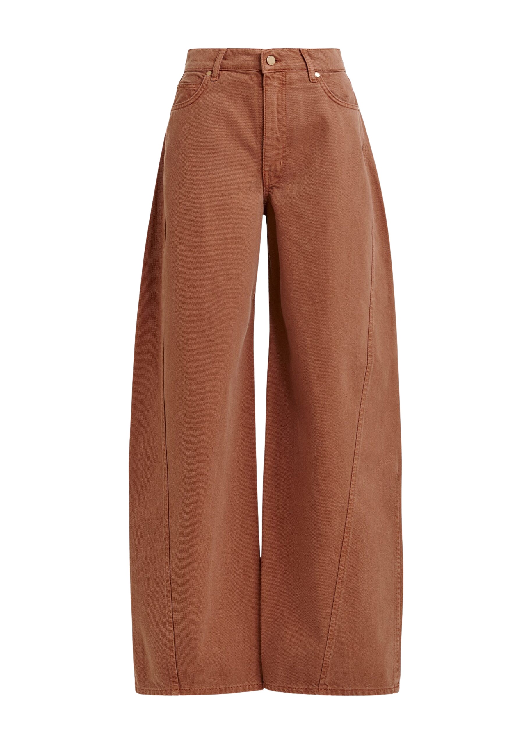 Essentiel Antwerp Brown barrel-leg jeans