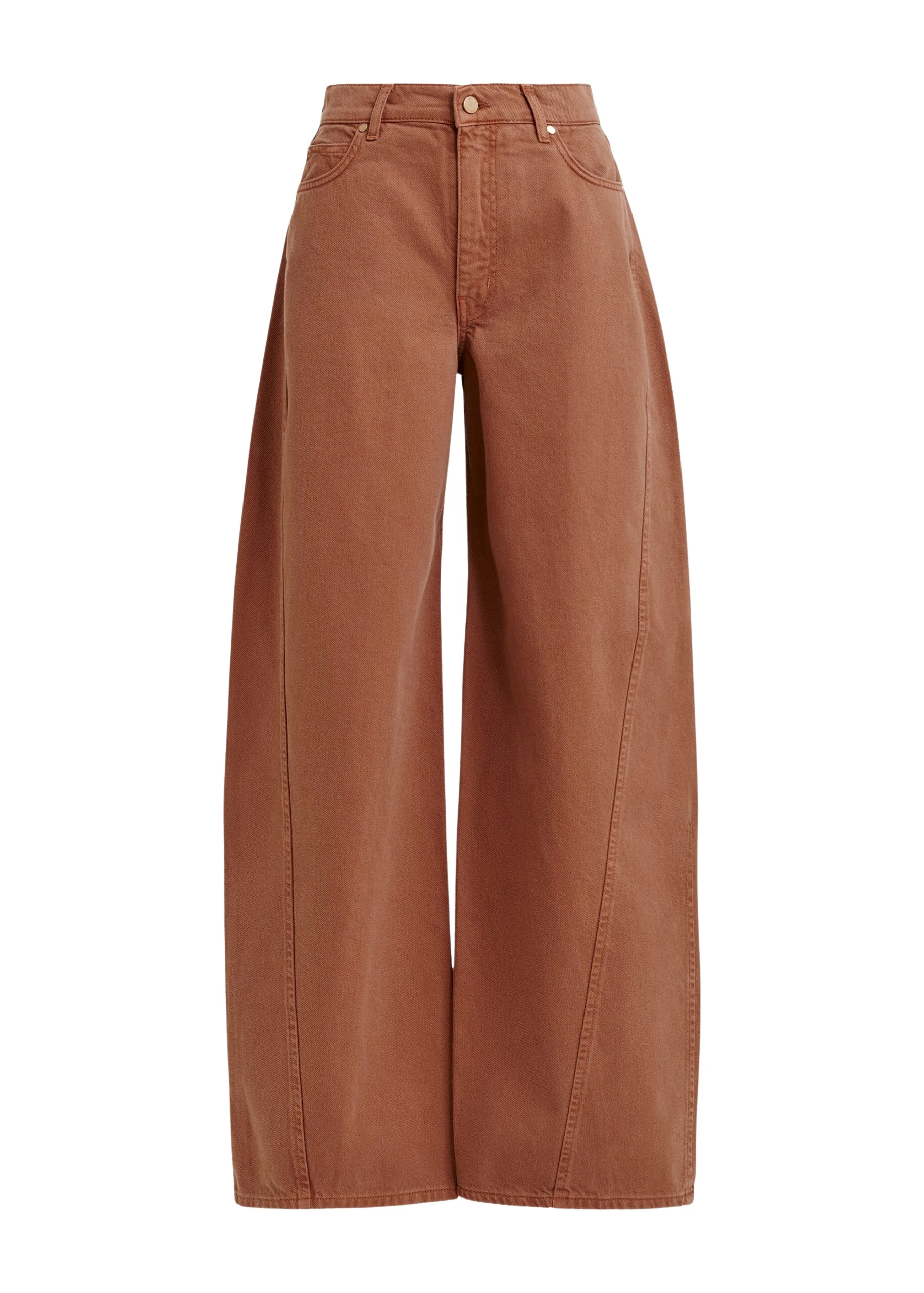 Brown-barrel-leg-jeans-Essentiel-Antwerp-Pants-scaled81919_nobg Essentiel Antwerp Brown barrel-leg jeans - Essentiel Antwerp Pants - Colorful Belgian Design - Shop at Coveti