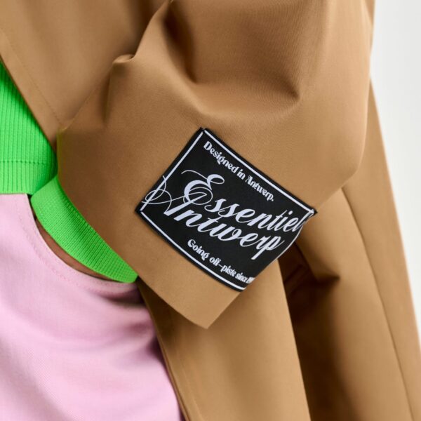 Essentiel Antwerp Brown oversized trenchcoat - Essentiel Antwerp Coats - Colorful Belgian Design - Shop at Coveti