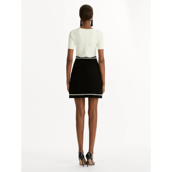 Oscar de la Renta Bubble Trim Dress - Oscar de la Renta Dresses - American Couture - Shop at Coveti
