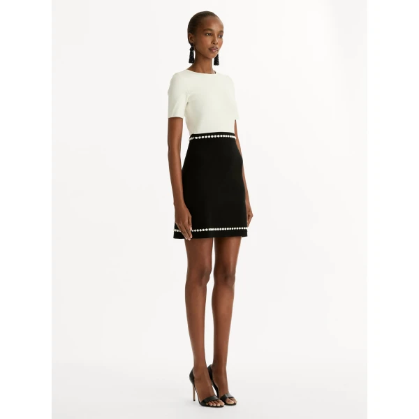 Oscar de la Renta Bubble Trim Dress - Oscar de la Renta Dresses - American Couture - Shop at Coveti