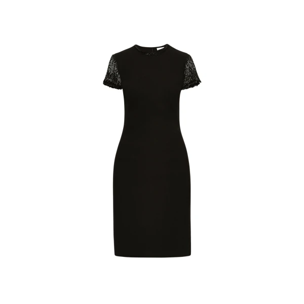 Oscar de la Renta Bugle Bead Embroidered Cocktail Dress - Oscar de la Renta Dresses - American Couture - Shop at Coveti