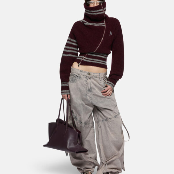 The Attico Burgundy Cardigan - The Attico Knitwear - Designed by Gilda Ambrosio & Giorgia Tordini - Shop at Coveti