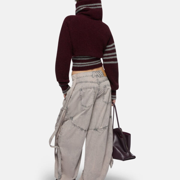 The Attico Burgundy Cardigan - The Attico Knitwear - Designed by Gilda Ambrosio & Giorgia Tordini - Shop at Coveti