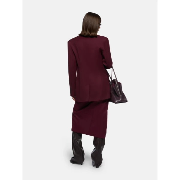The Attico Burgundy Jacket, view 3