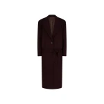 The Attico Burgundy Long Coat - The Attico Coats - Designed by Gilda Ambrosio & Giorgia Tordini - Shop at Coveti