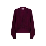 The Attico Burgundy Sweater - The Attico Knitwear - Designed by Gilda Ambrosio & Giorgia Tordini - Shop at Coveti