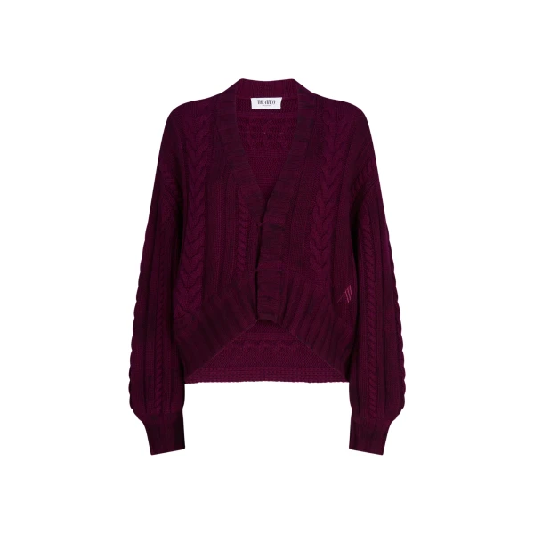 The Attico Burgundy Sweater