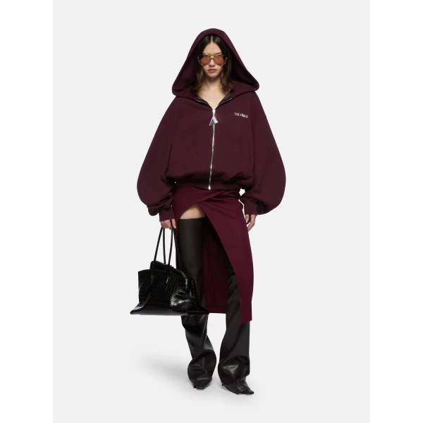 The Attico Burgundy Sweatshirt Top, view 2