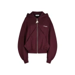 The Attico Burgundy Sweatshirt - The Attico Tops - Designed by Gilda Ambrosio & Giorgia Tordini - Shop at Coveti