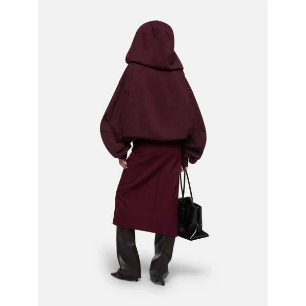 The Attico Burgundy Sweatshirt Top, view 3