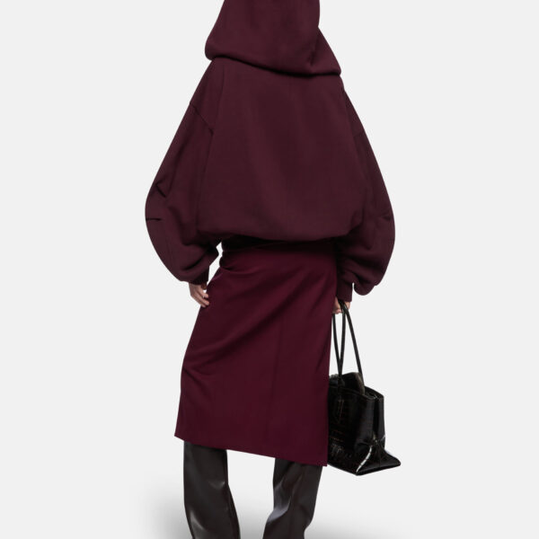 The Attico Burgundy Sweatshirt - The Attico Tops - Designed by Gilda Ambrosio & Giorgia Tordini - Shop at Coveti
