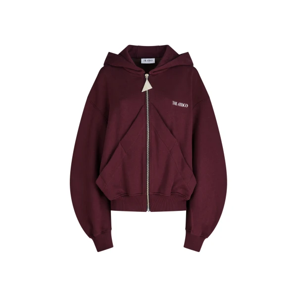 The Attico Burgundy Sweatshirt Top