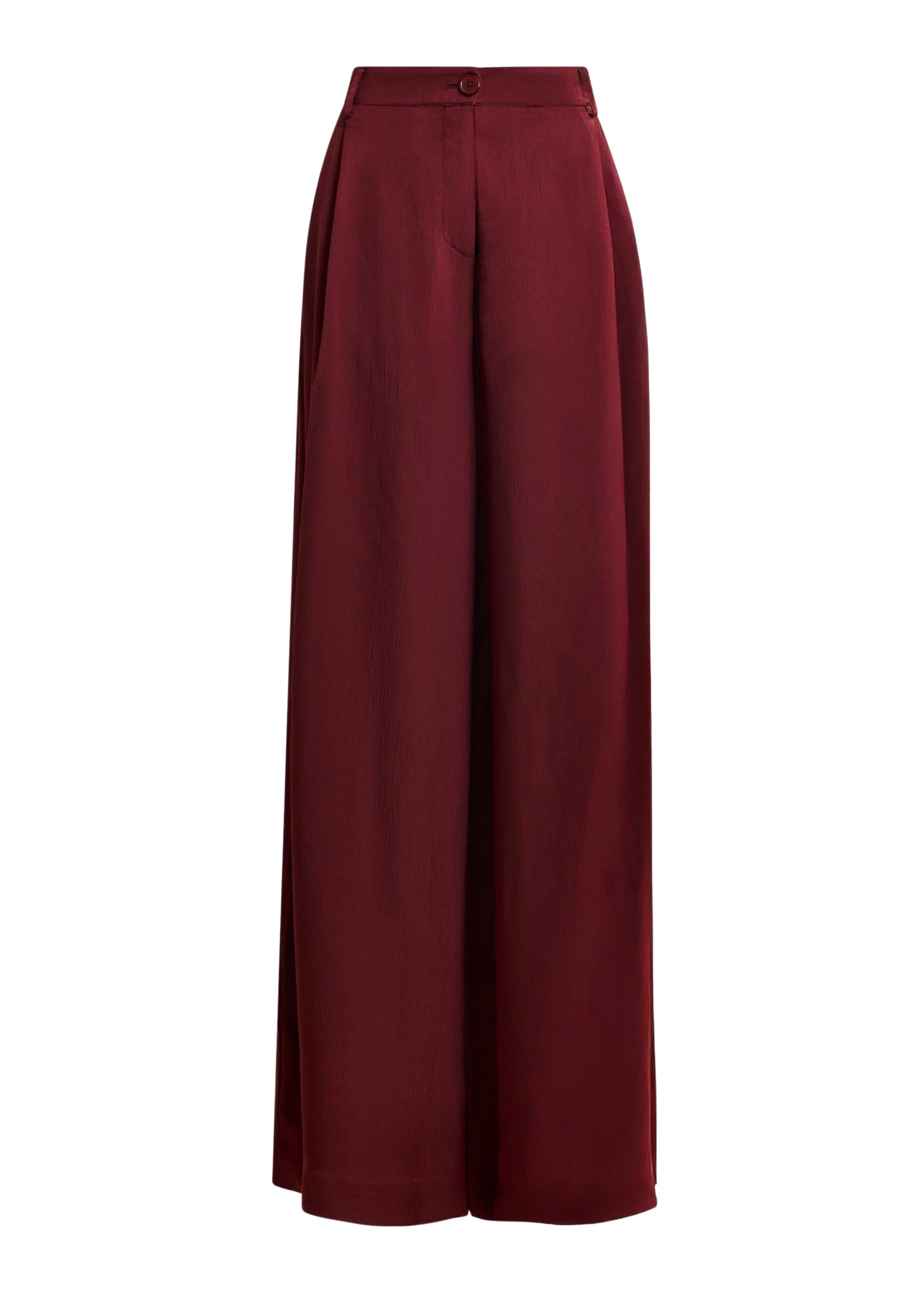 Burgundy-wide-leg-satin-pants-Essentiel-Antwerp-Pants-scaled51009_nobg Essentiel Antwerp Burgundy wide-leg satin pants - Essentiel Antwerp Pants - Colorful Belgian Design - Shop at Coveti