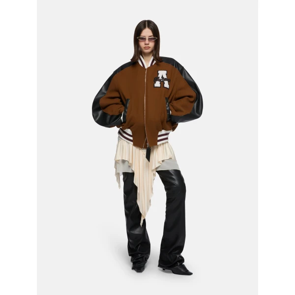 The Attico Camel Bomber Jacket, view 2
