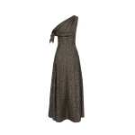 Oscar de la Renta Chevron Silk Twill Dress - Oscar de la Renta Dresses - American Couture - Shop at Coveti