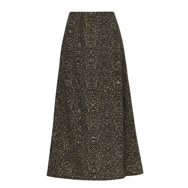 Oscar de la Renta Chevron Wool Skirt - Oscar de la Renta Skirts - American Couture - Shop at Coveti