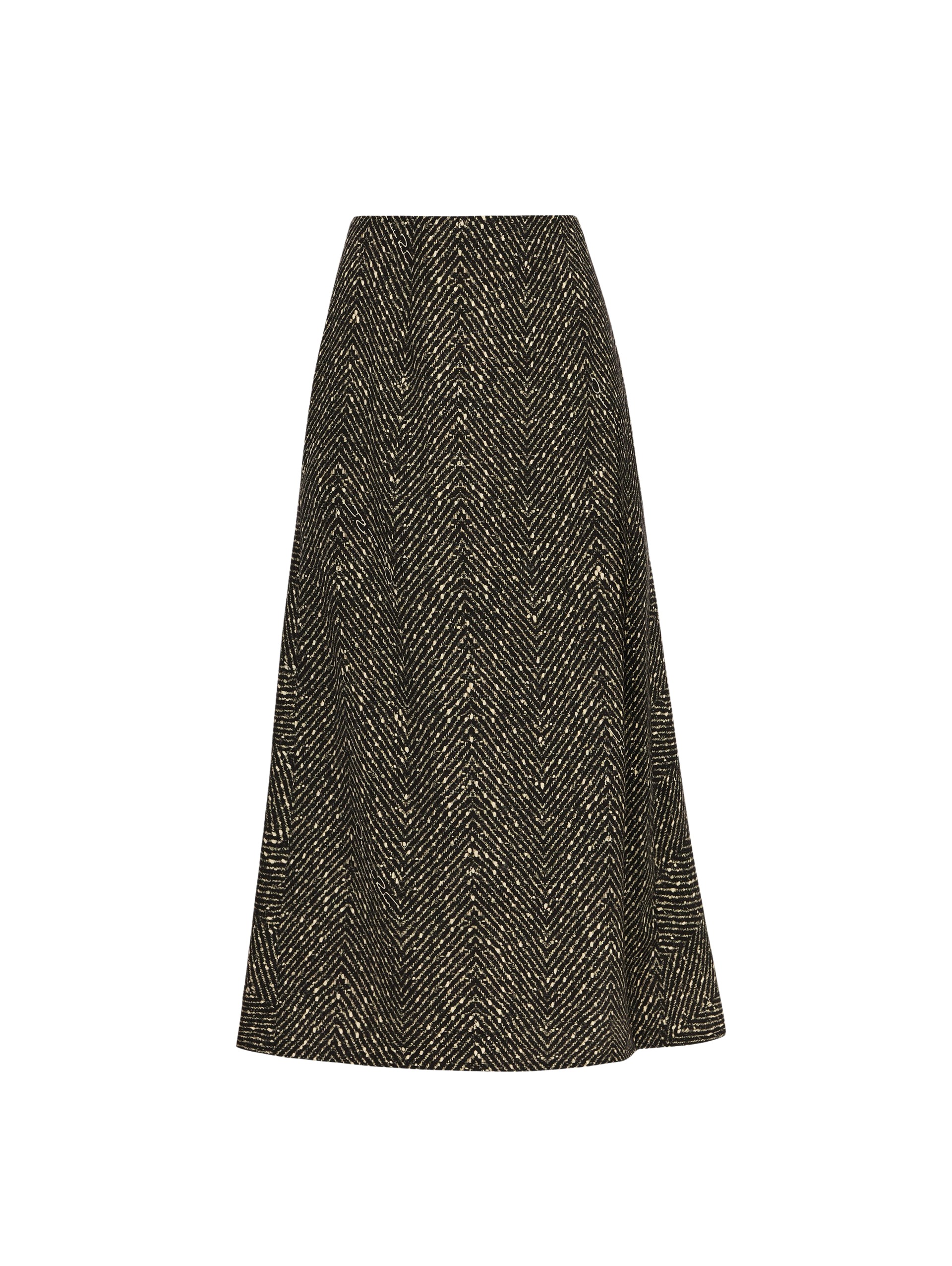 Oscar de la Renta Chevron Wool Skirt - Oscar de la Renta Skirts - American Couture - Shop at Coveti