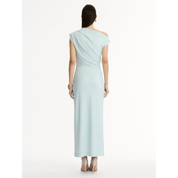 Oscar de la Renta Chiné Cyclamen Jersey Dress - Oscar de la Renta Dresses - American Couture - Shop at Coveti